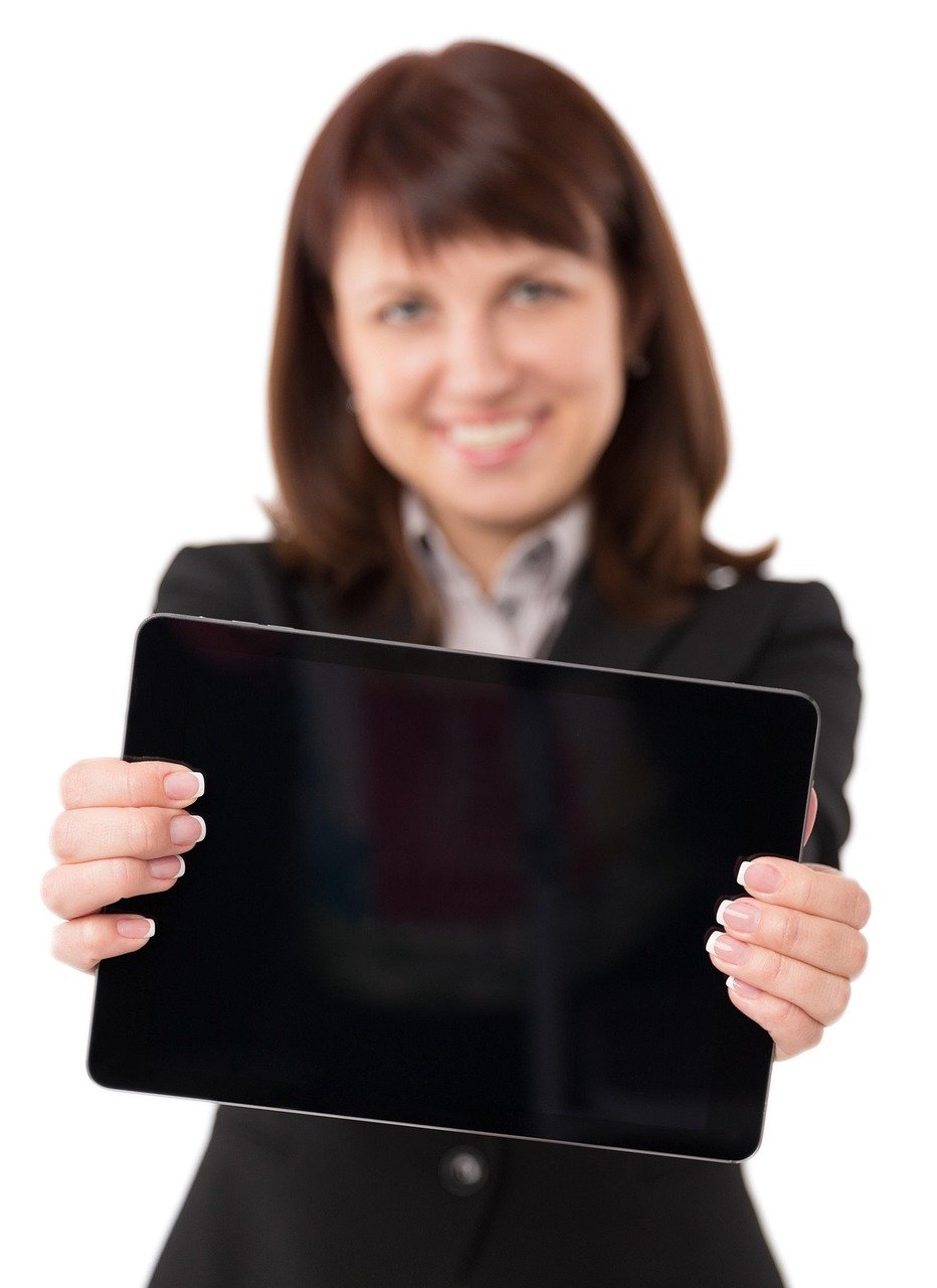woman, tablet, model, ipad, suit, technology, career, portrait, pose, occupation, achievement, style, fashion, posing, modeling, businesswoman